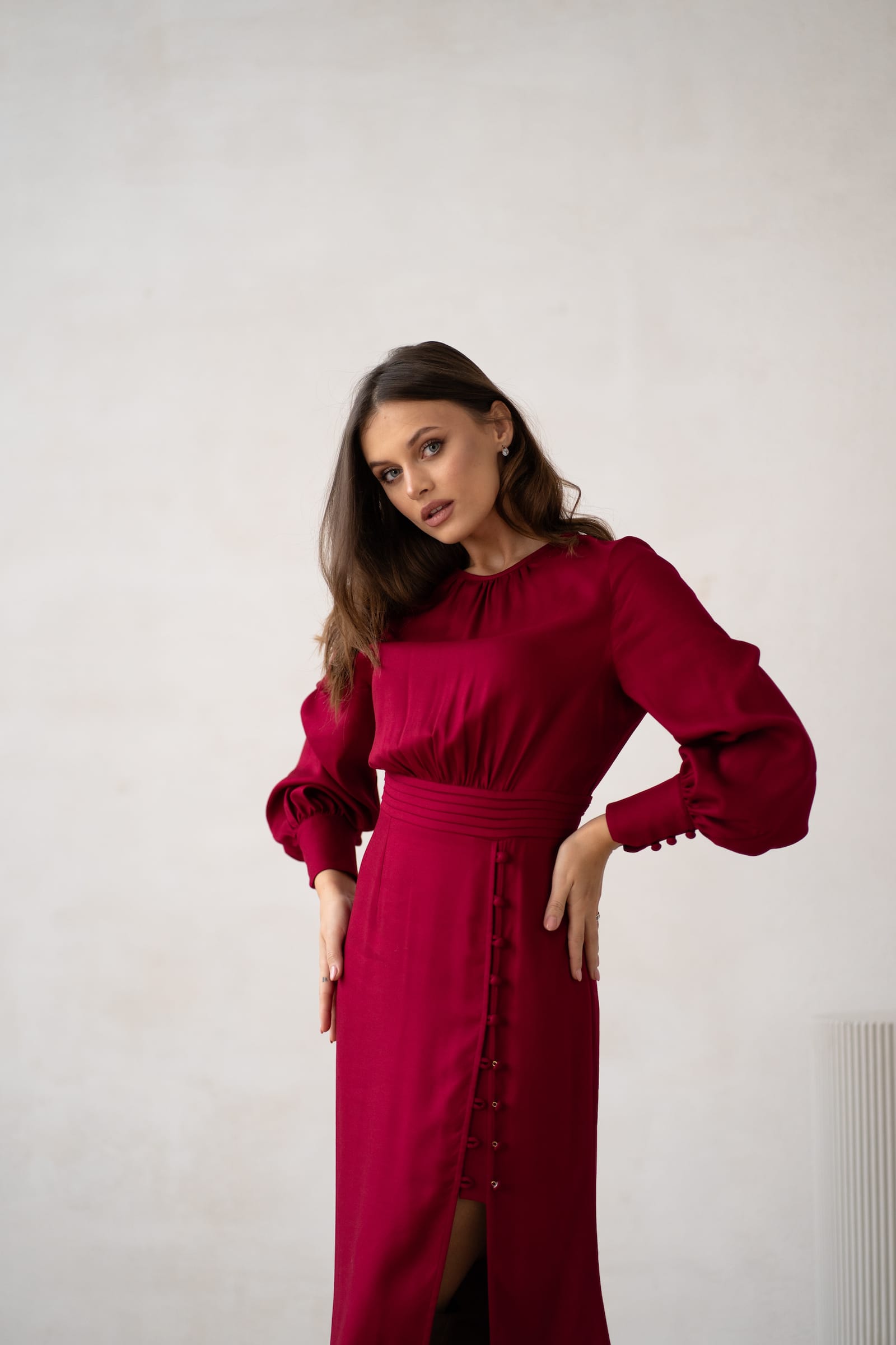 Sukienka MERMAID long deep red