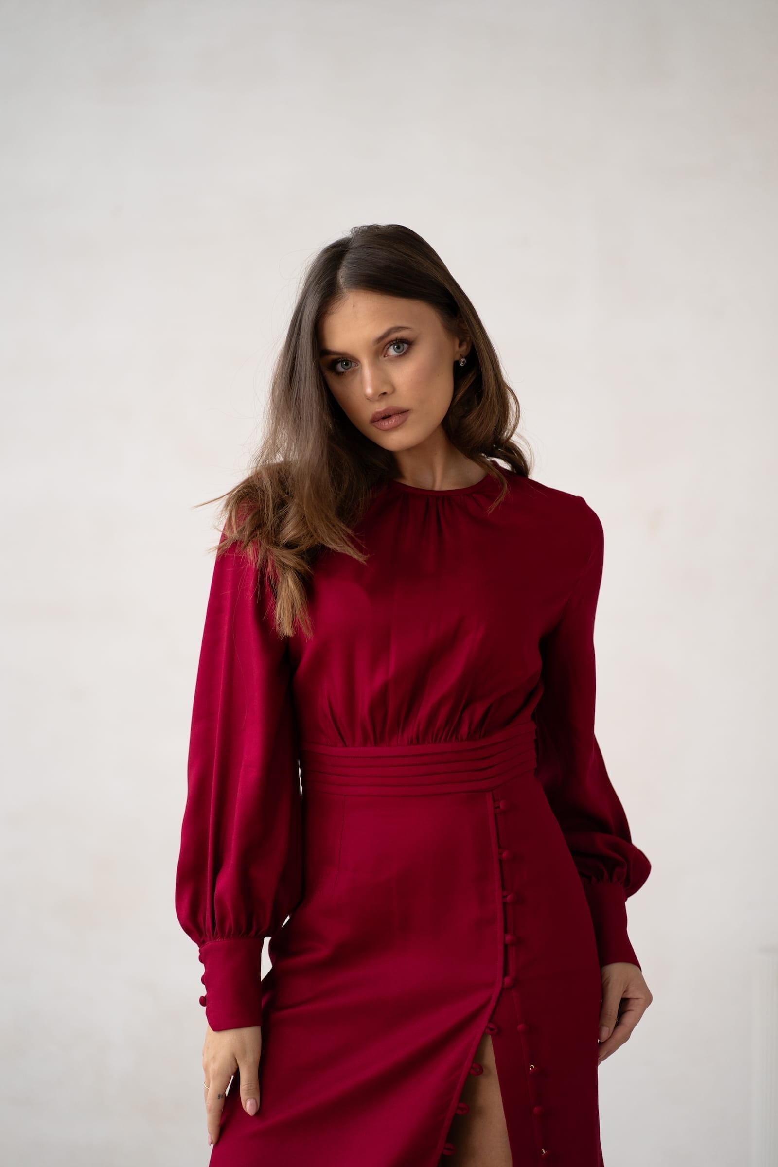 Sukienka MERMAID long deep red